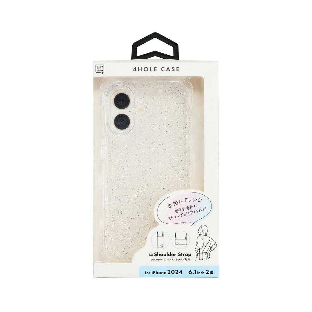 サンクレスト iPhone16 4ホールケース クリアラメ i38FiJS02 クリアラメ