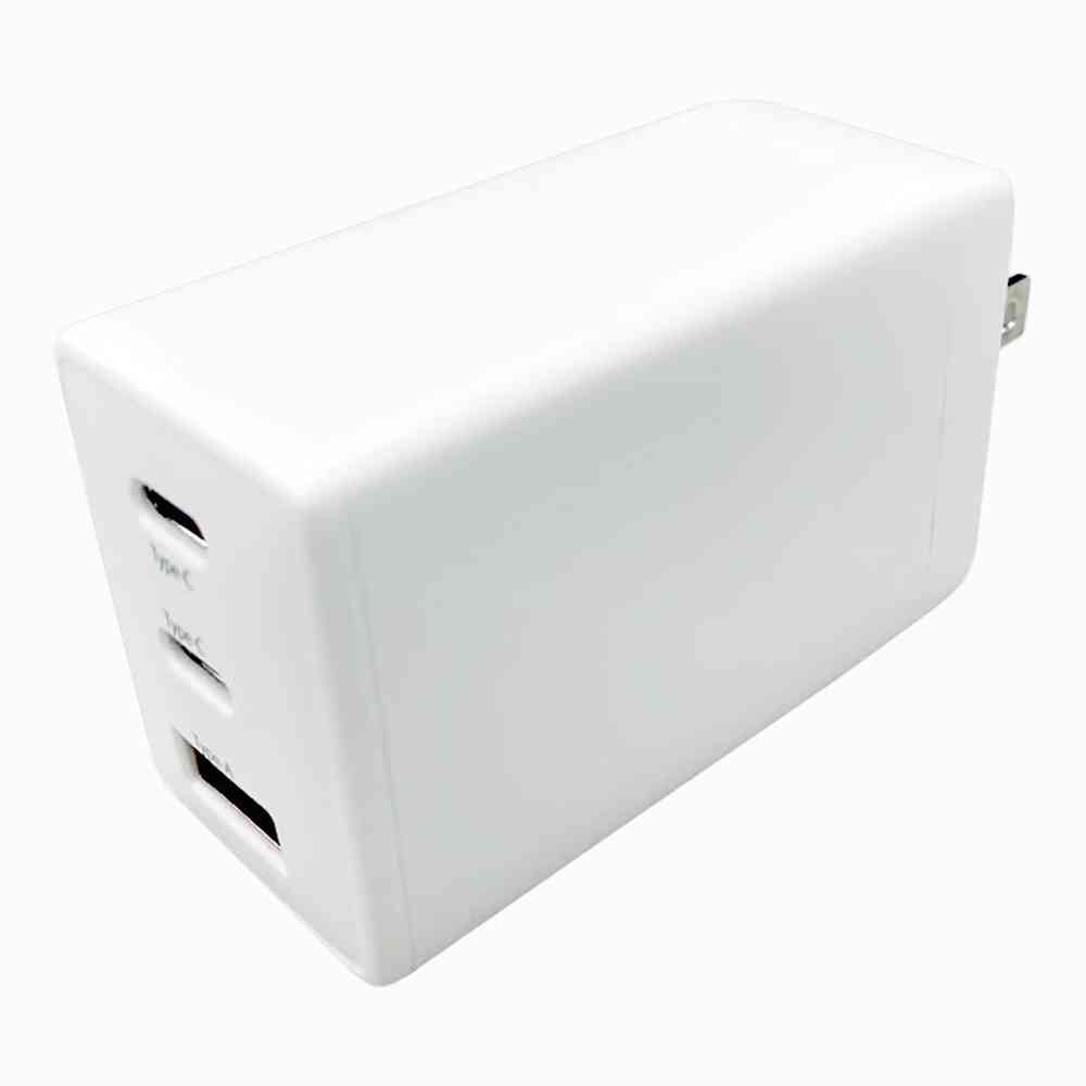 HIDISC 充電器 PD65W対応 Type-C1×2+Type-A×1ポート ホワイト