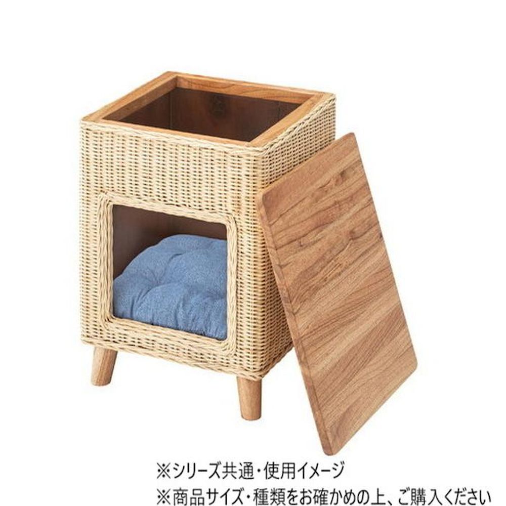 東谷 ペットハウススツール ナチュラル PET-63 メーカー直送 ▼返品・キャンセル不可【他商品との同時購入不可】