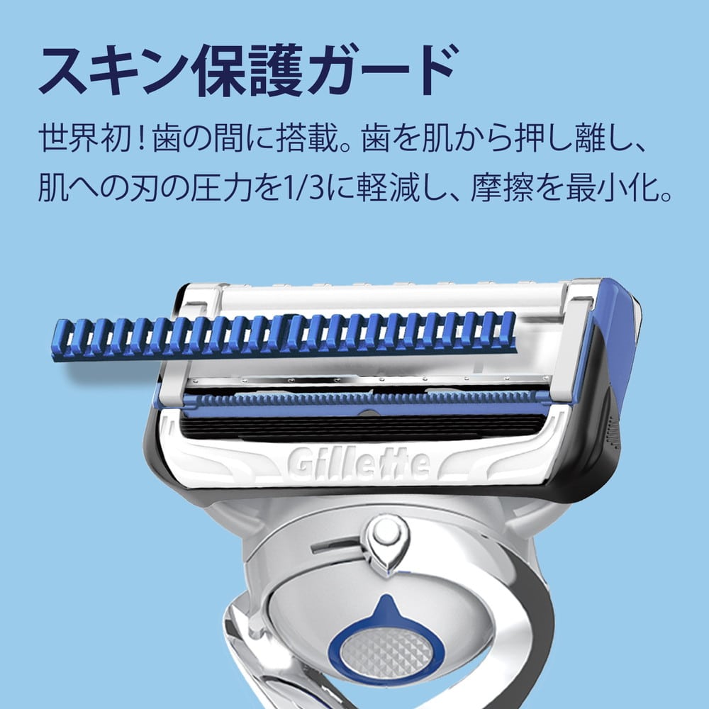 P&G ジレット スキンガード フレックスボールマニュアルホルダー 替刃2個付