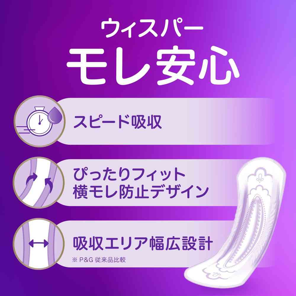 P&G ウィスパー うすさら吸水 30cc 無香料 44枚