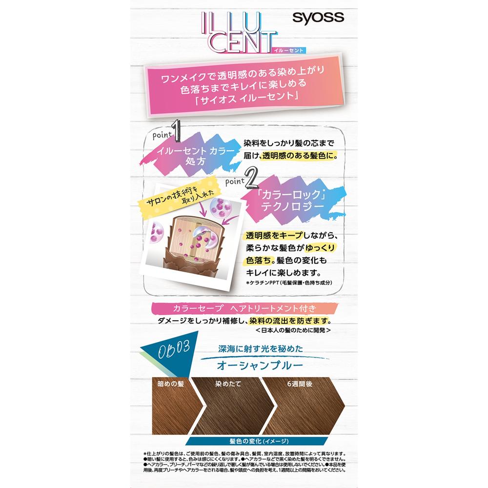 【医薬部外品】サイオス イルーセント ミルキーヘアカラー オーシャンブルー 55g+110ml+15g