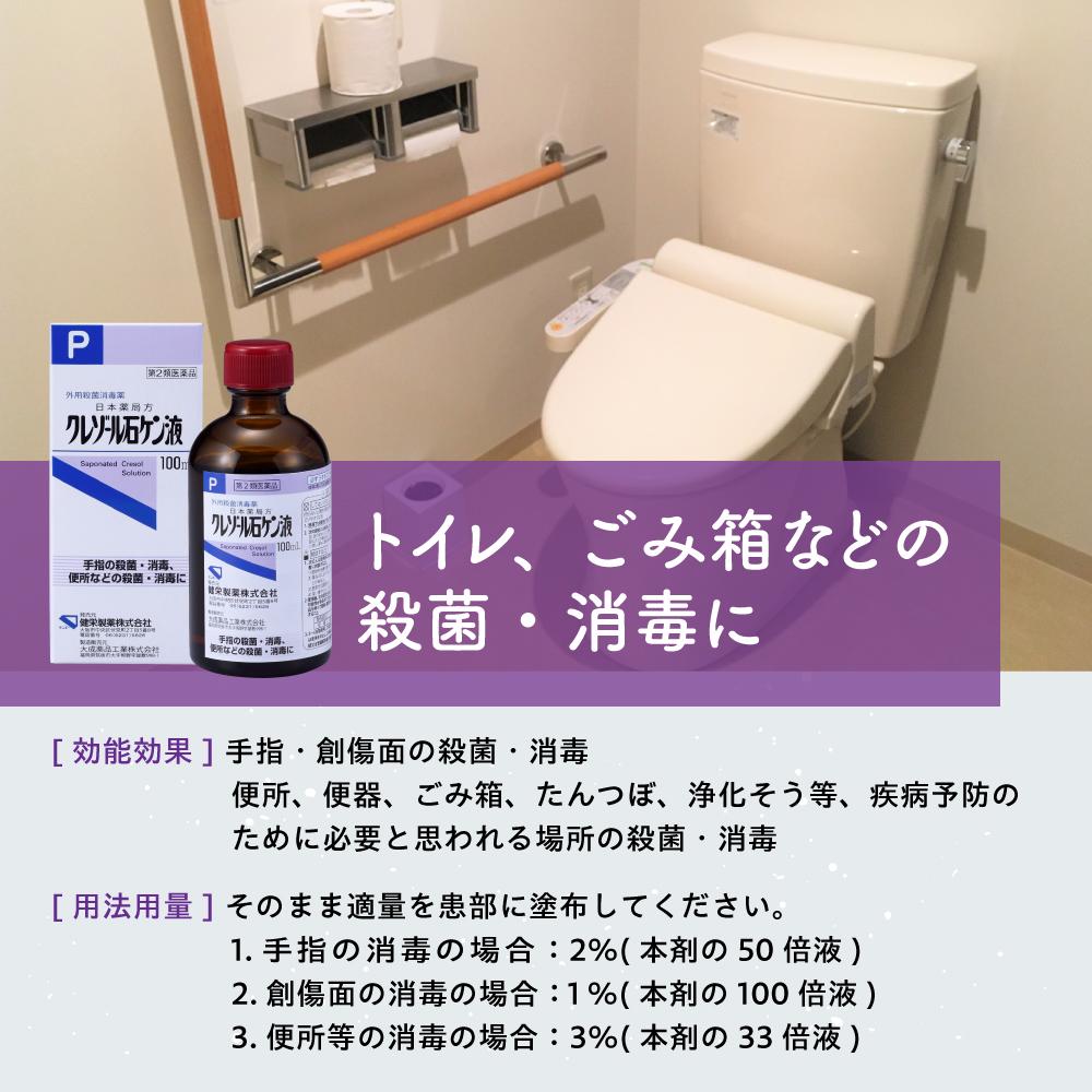 【第2類医薬品】健栄製薬 クレゾール石ケン液 100ml