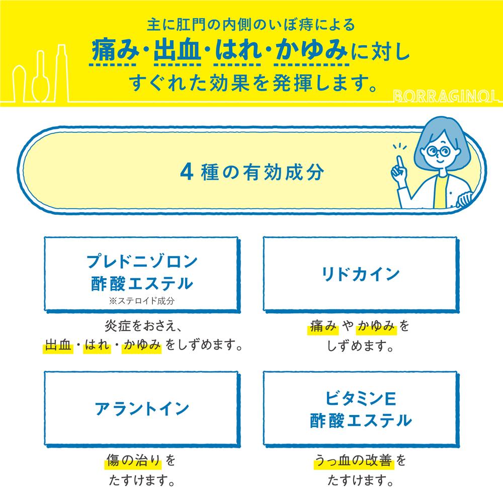 【指定第2類医薬品】ボラギノールA 坐剤 20個