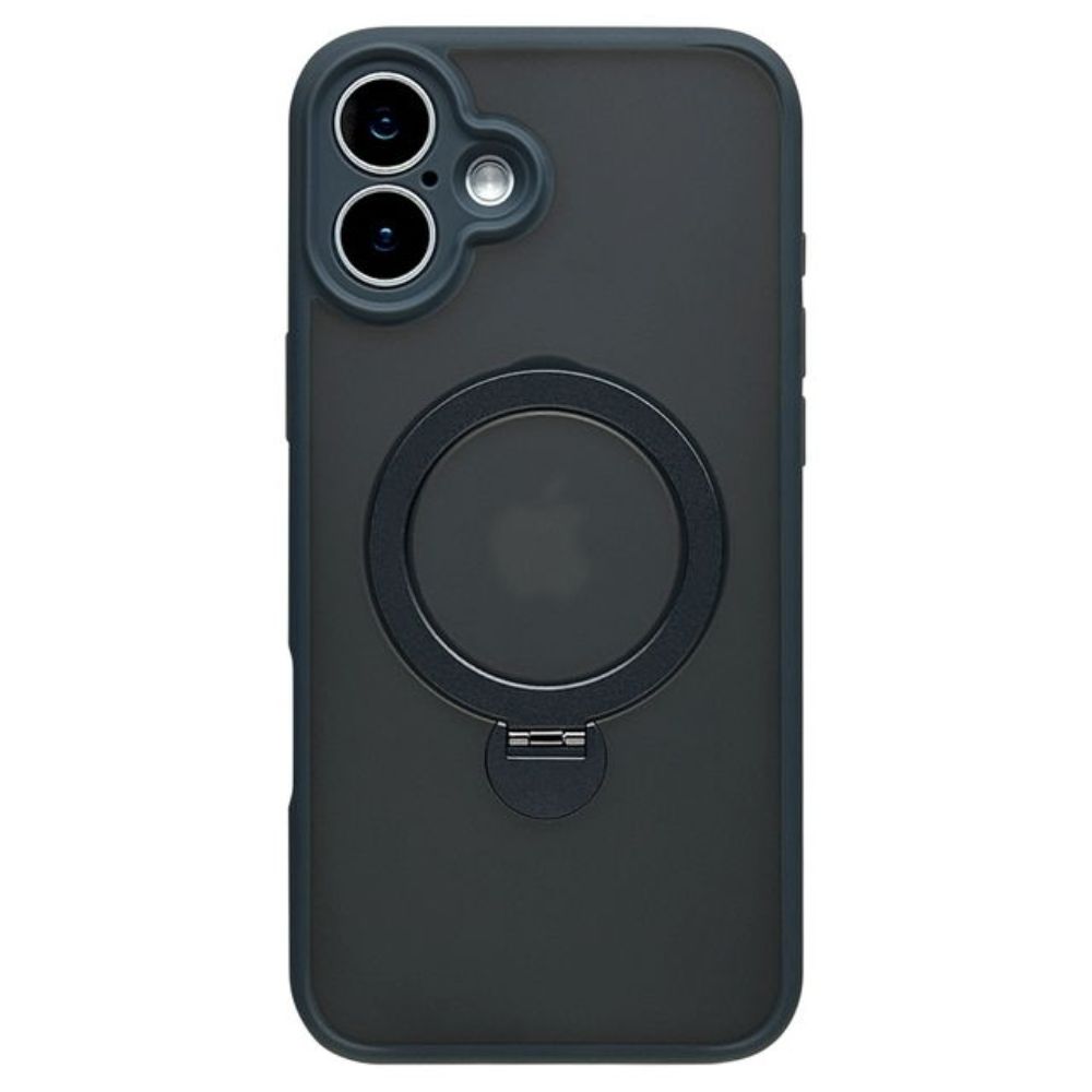 テレホンリース iPhone16Plus MagSafe対応 MIL規格 TPU フロストネイビー