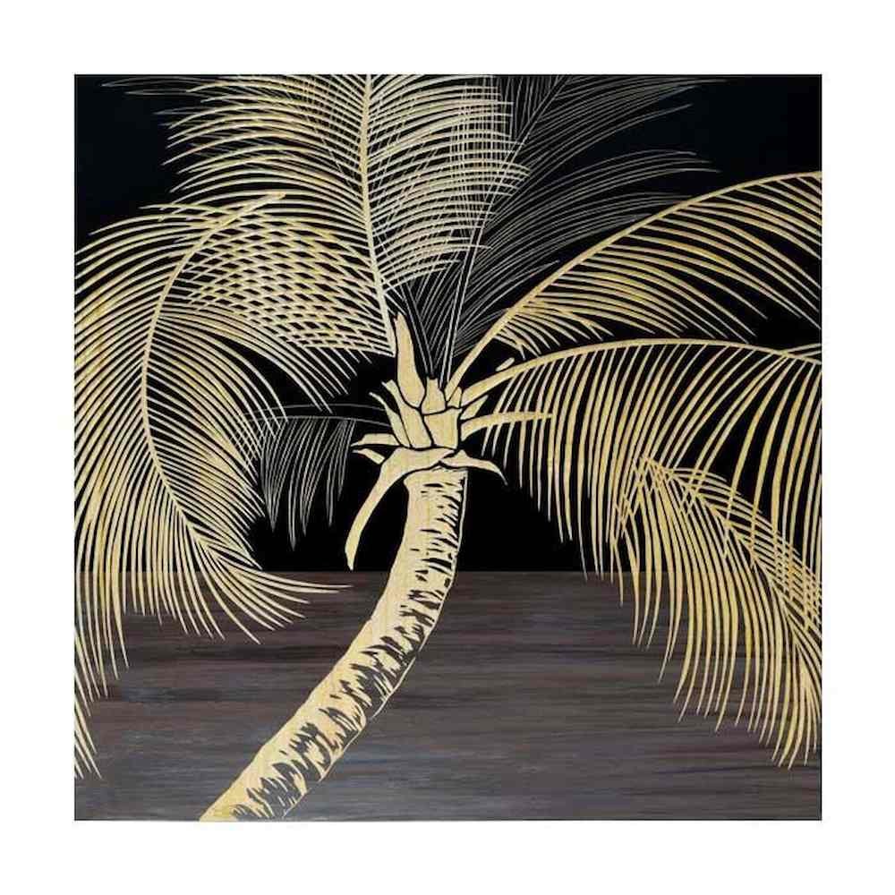 ウッド スカルプチャー アート「パーム ツリー」 【直送品】 返品・キャンセル・他商品と同時購入は不可