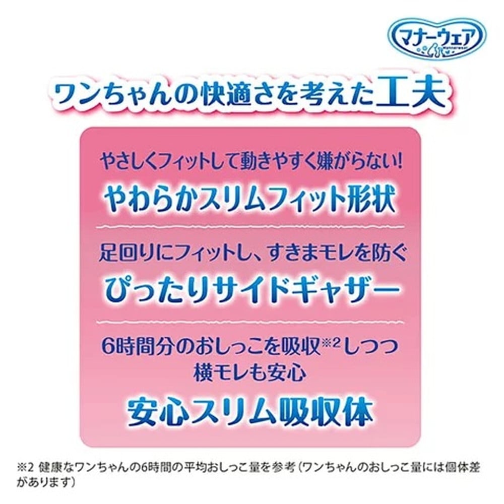 ユニチャーム マナーウェア 女の子用 Mサイズ モーヴピンクドット・ピンクチェック 34枚