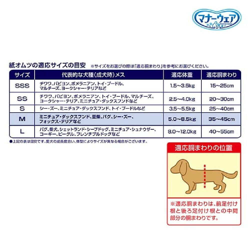 ユニ・チャーム マナーウェア 長時間 女の子 M 30枚