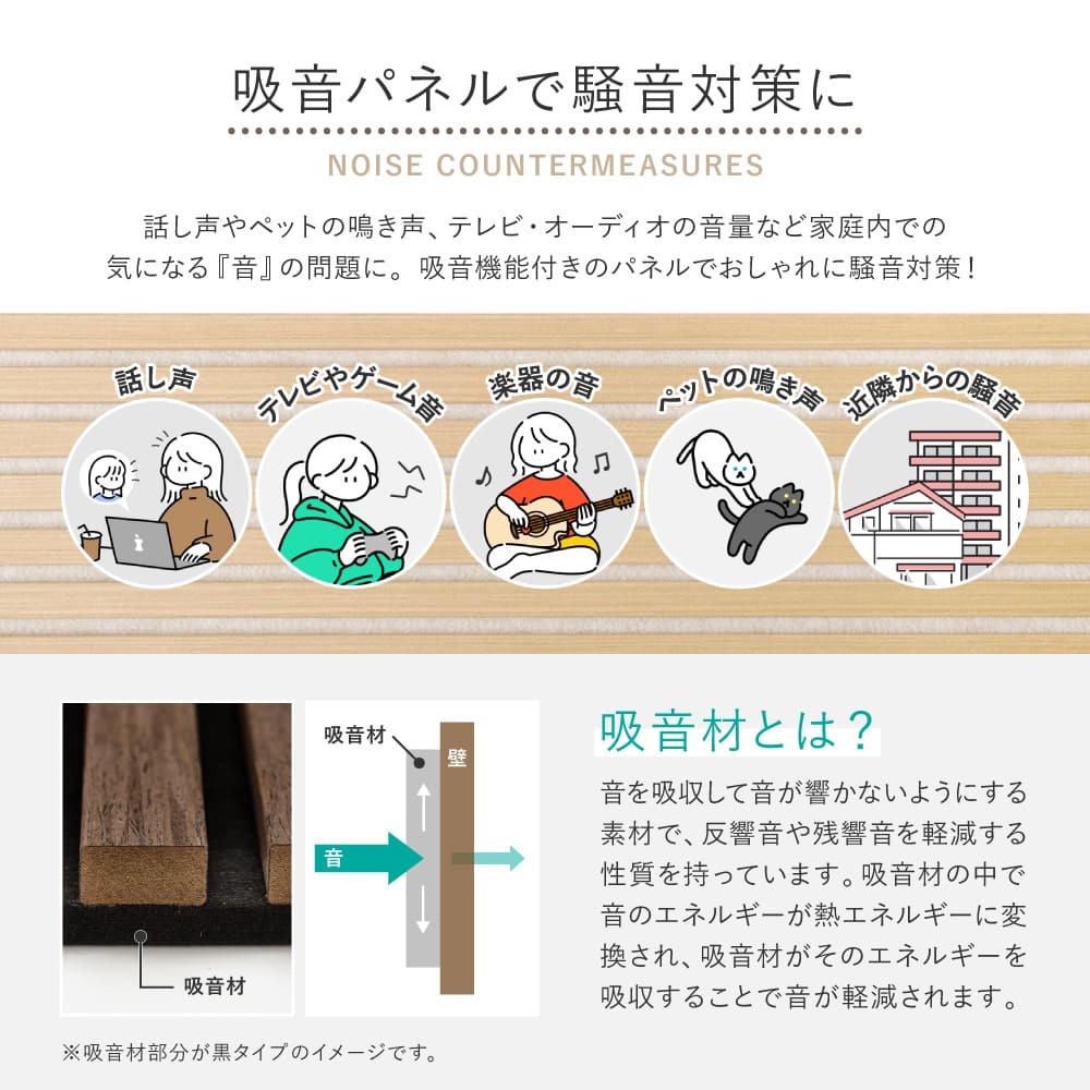 【6枚組】吸音パネル IPANELLA ベージュ・Lブラウン メーカー直送 ▼返品・キャンセル不可【他商品との同時購入不可】