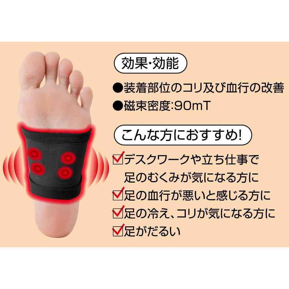 アルファックス メディカルサポーター足裏用こりとるん ブラック