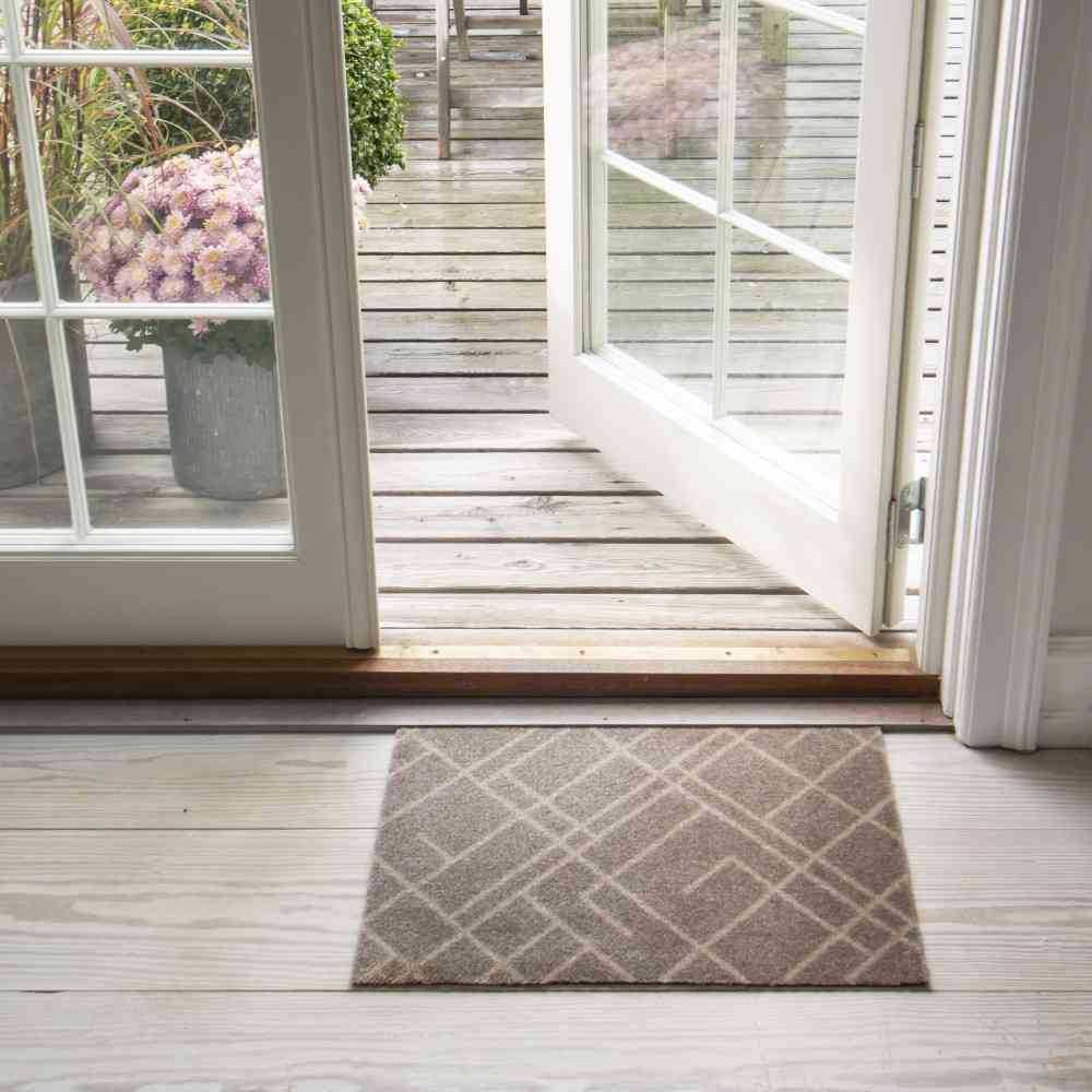 藤栄 tica copenhagen(チカ コペンハーゲン) フロアマット 40×60 LINES Beige/Sand