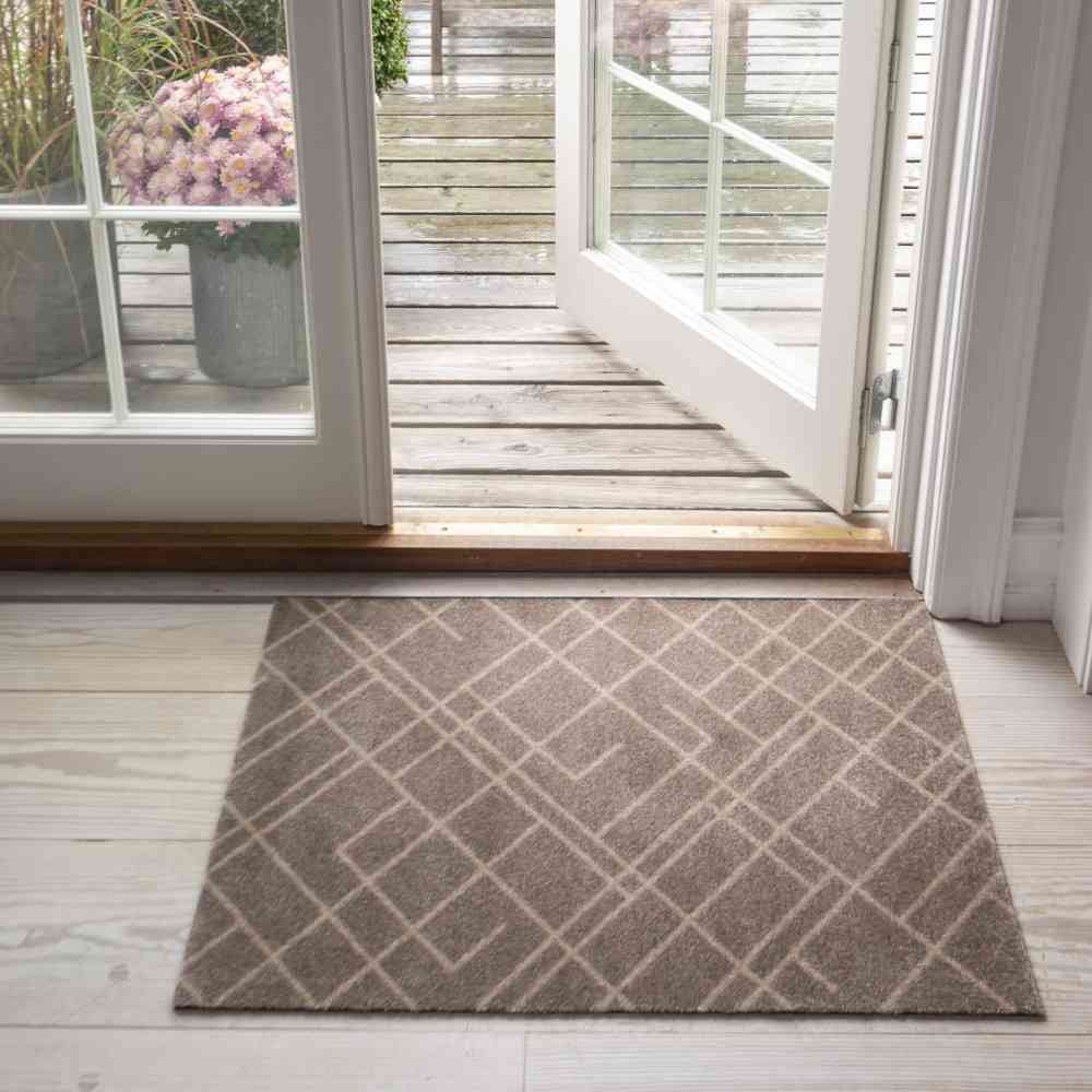 藤栄 tica copenhagen(チカ コペンハーゲン) フロアマット 60×90 LINES Beige/Sand
