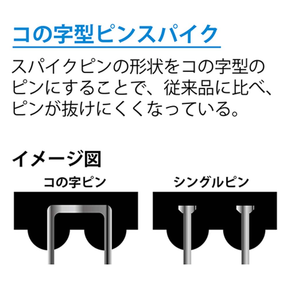 スパイク長靴 ブルー M メーカー直送 ▼返品・キャンセル不可【他商品との同時購入不可】