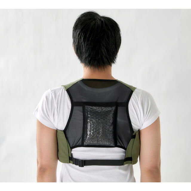 TRUSCO アイシングベスト 前面コットンタイプ 保冷剤3個セット 【直送品】 返品・キャンセル・他商品と同時購入は不可