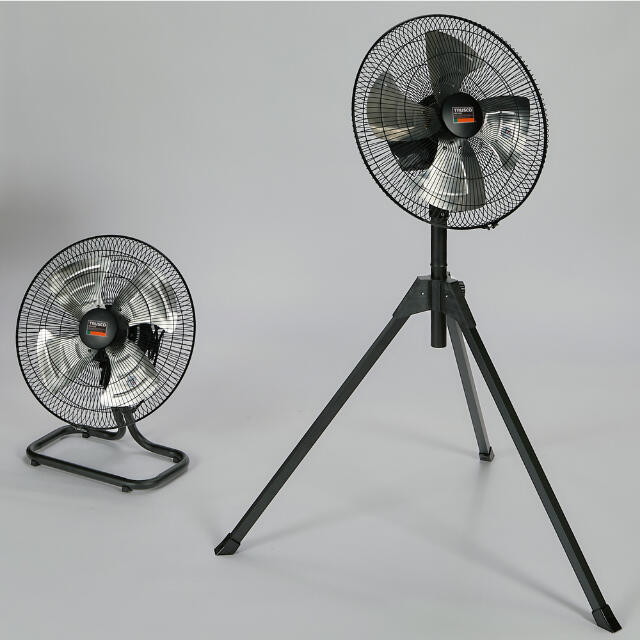 TRUSCO 全閉式工場扇 ジェネラルファン“大風量” 据置き アルミハネ 【直送品】 返品・キャンセル・他商品と同時購入は不可