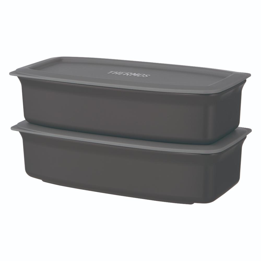 サーモス 真空断熱スープランチセット JEH-1000 BKGY メーカー直送 ▼返品・キャンセル不可【他商品との同時購入不可】