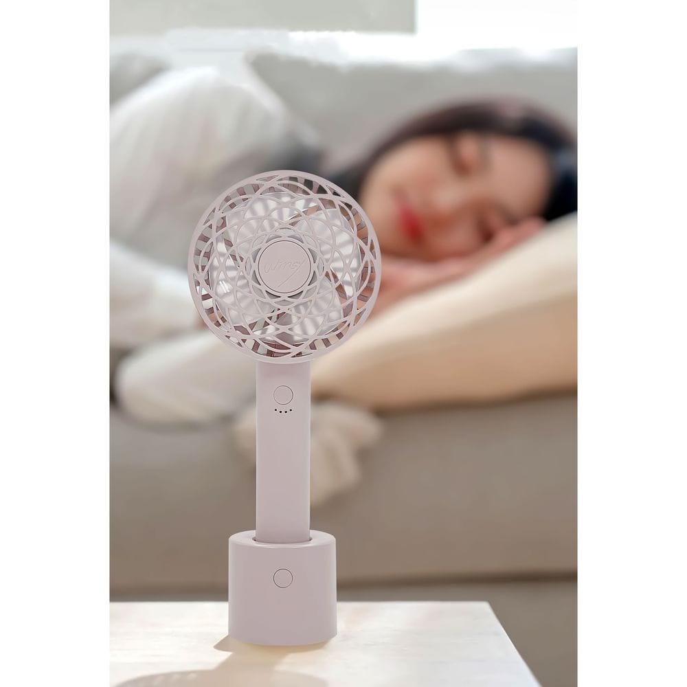 トレードワン WINSY USB充電式オートスイングファン フラワータイプ ピンク