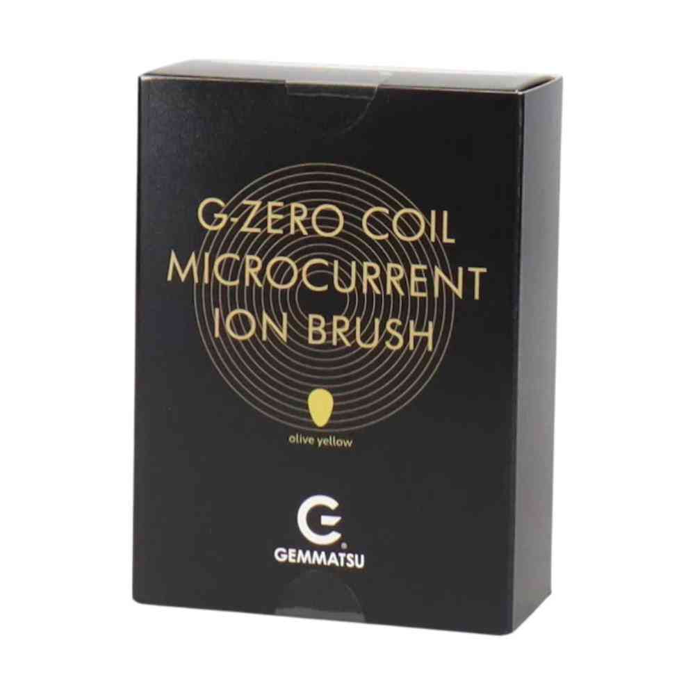 原末石鹸 G-ZERO COIL マイクロカレント イオンブラシ オリーブイエロー 1個