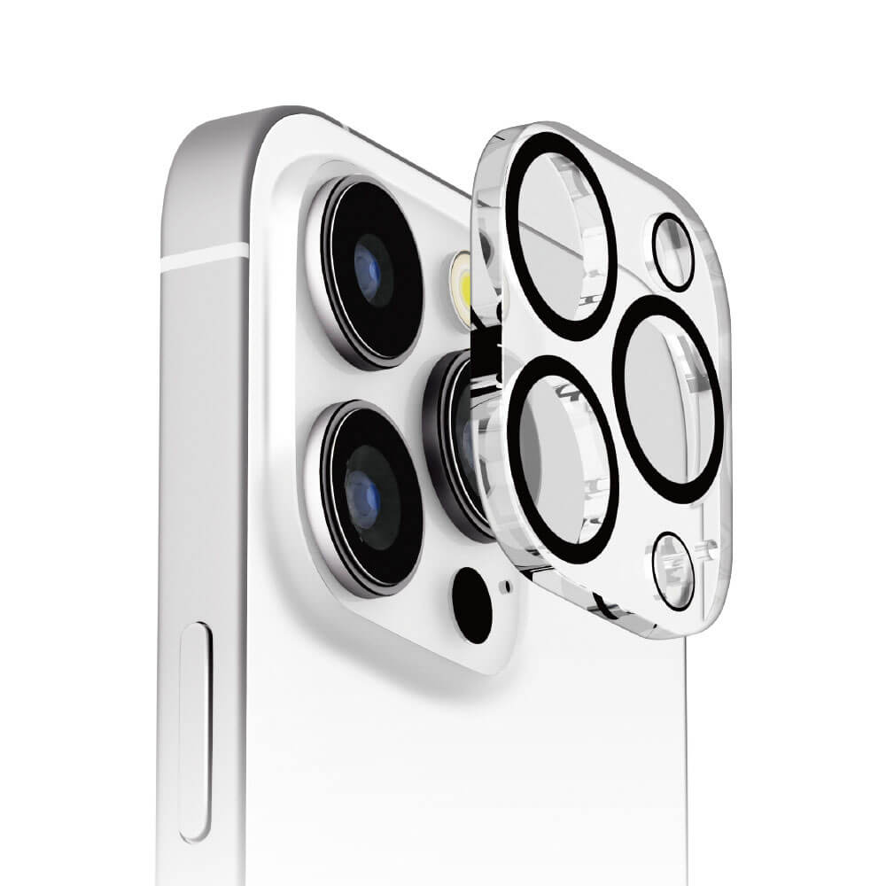 PGA iPhone 16 Pro用 液晶保護ガラス カメラプロテクターセット/高透明 PG-24BGLPST 13g