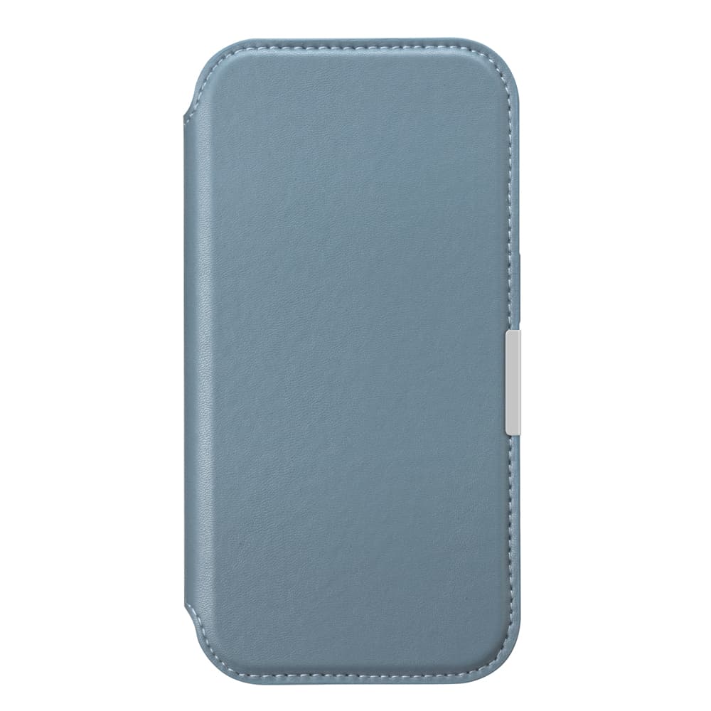 PGA iPhone 17用 ガラスフリップケース ブルー PG-25AGF03BL 65g