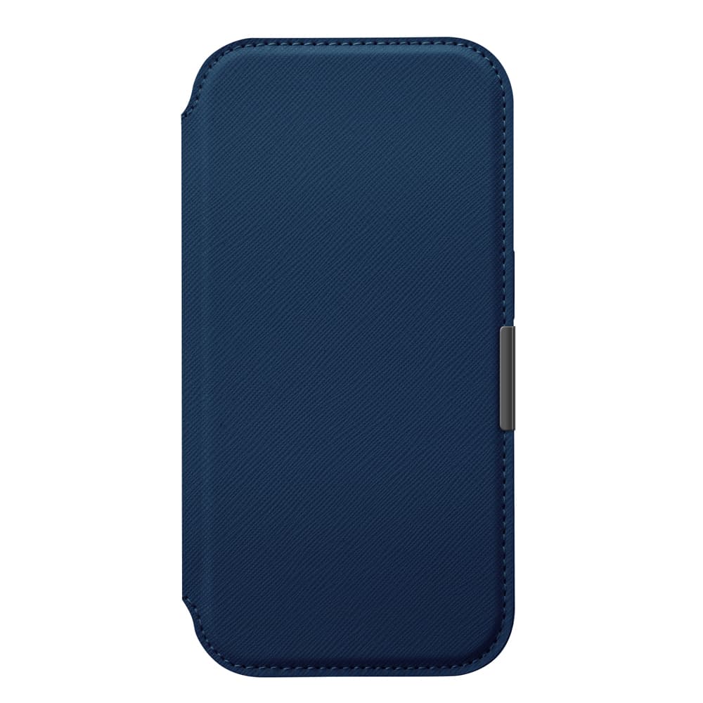 PGA iPhone 17 Pro用 ガラスフリップケース サフィアーノ調/ネイビー 65g