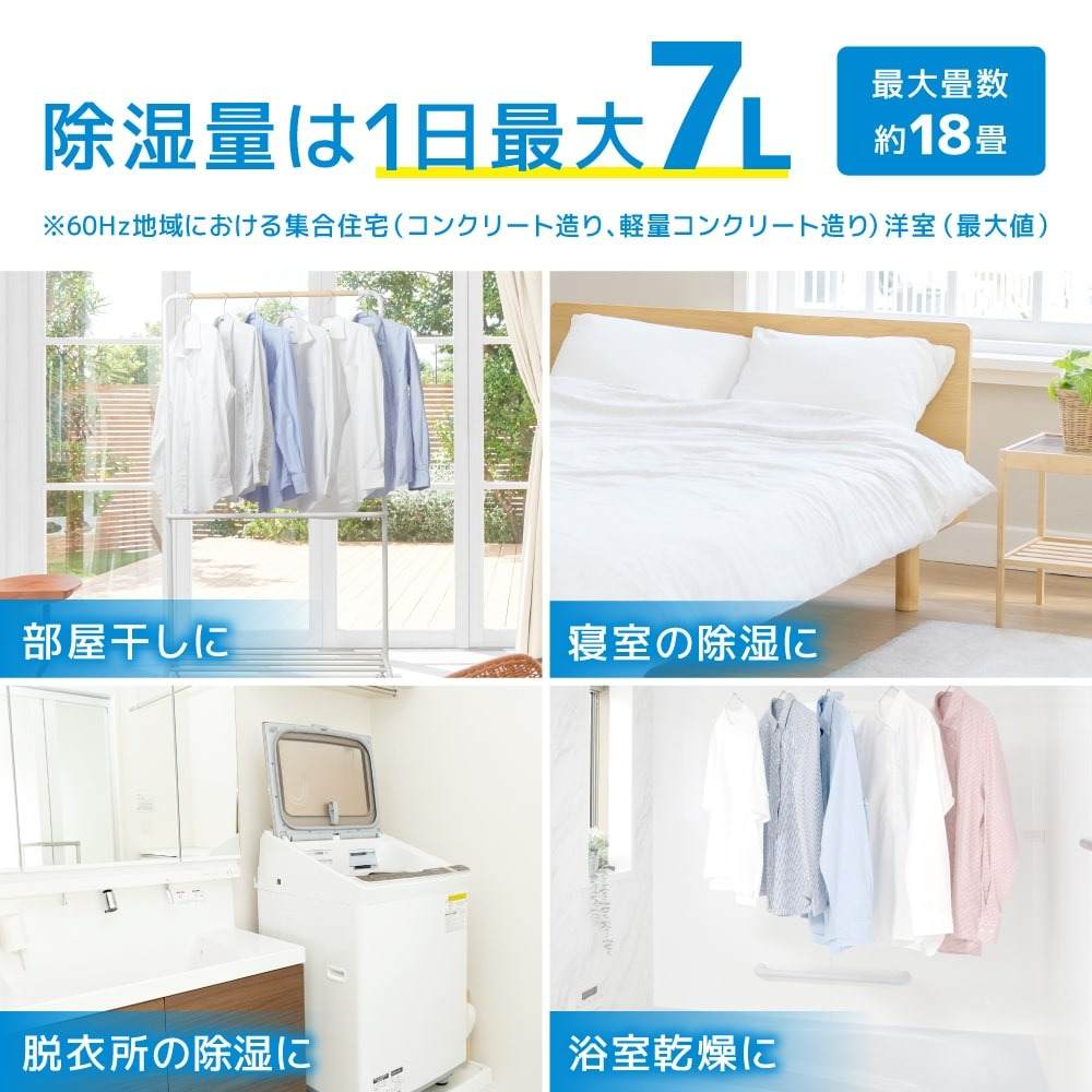 コンプレッサー式「どこでもコンパクト除湿機」 CMDE25SWH メーカー直送▼返品・キャンセル不可【他商品との同時購入不可】