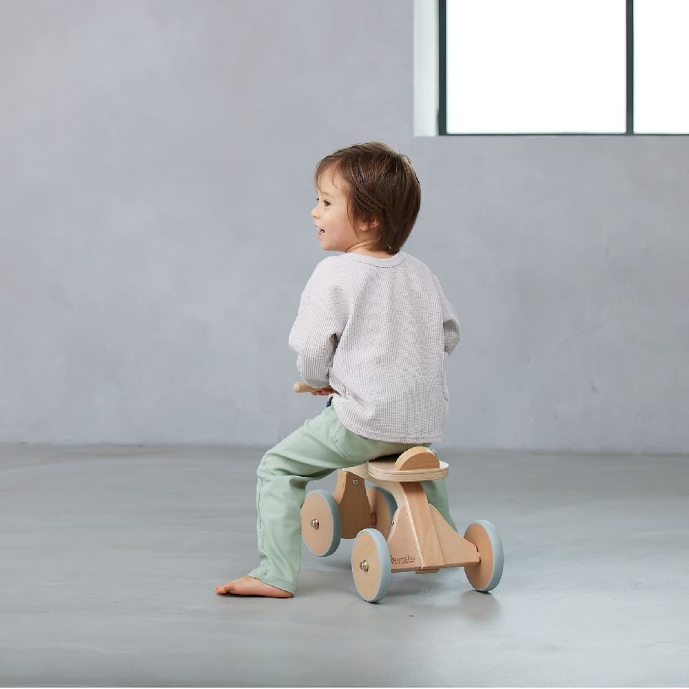 ホップル 木のおもちゃ ファーストウッディバイク シーグリーン 【直送品】返品・キャンセル・他商品と同時購入不可