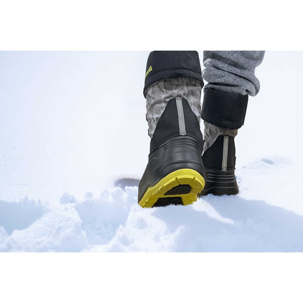 KEIAI 防寒長靴 GIAN94 シルバー/イエロー L 【直送品】 返品・キャンセル・他商品と同時購入は不可