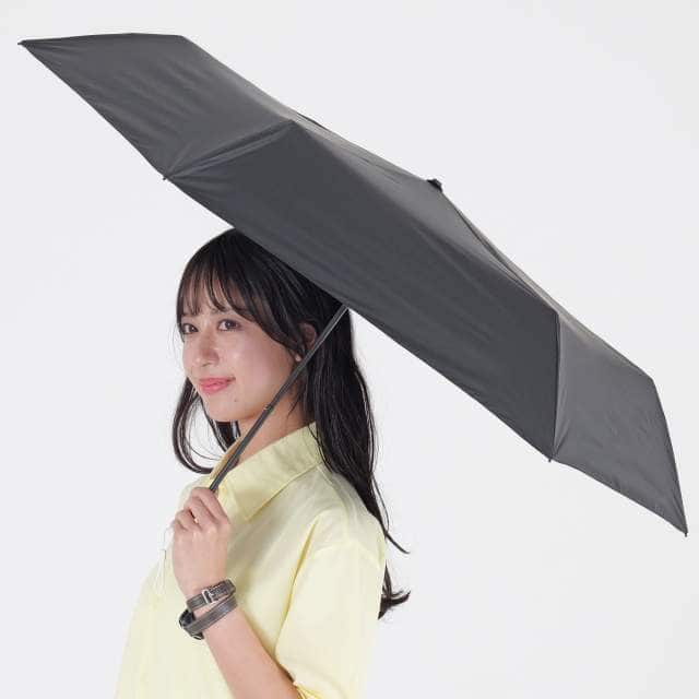 遮光率100% 晴雨兼用日傘 折畳傘 ソラニ 軽量50cm BK 【直送品】 返品・キャンセル・他商品と同時購入は不可