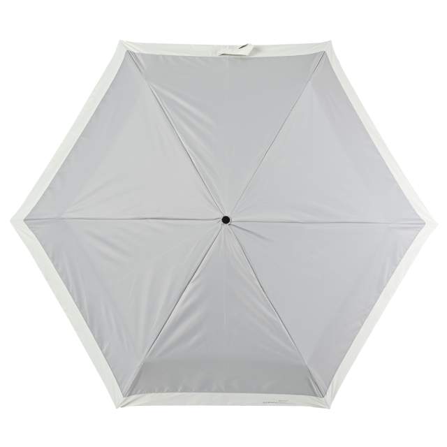 BIGサイズ 晴雨兼用 折畳傘 ソラニ遮光 バイカラー ミニ58cm GY 【直送品】 返品・キャンセル・他商品と同時購入は不可