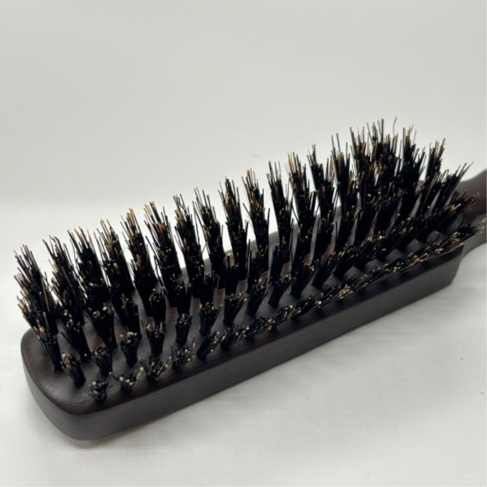 高級黒豚毛ヘアブラシ 6行 HKSB-6 メーカー直送 ▼返品・キャンセル不可【他商品との同時購入不可】