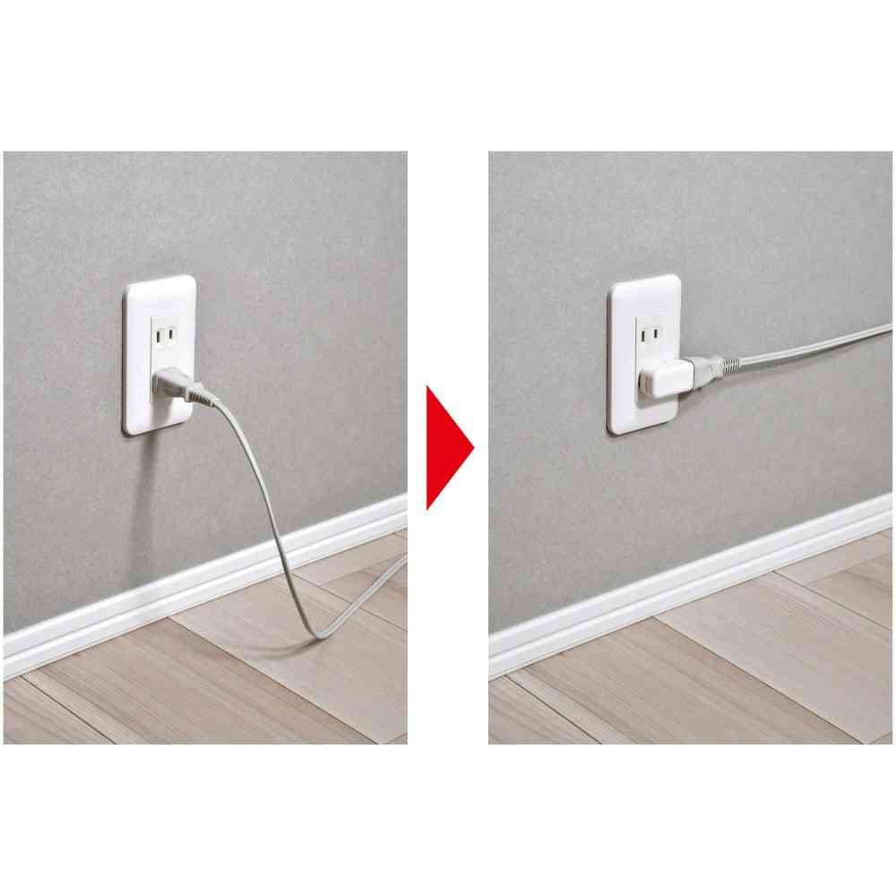 エルパ ELPA スペースアダプタ 横型 A-371B(W)