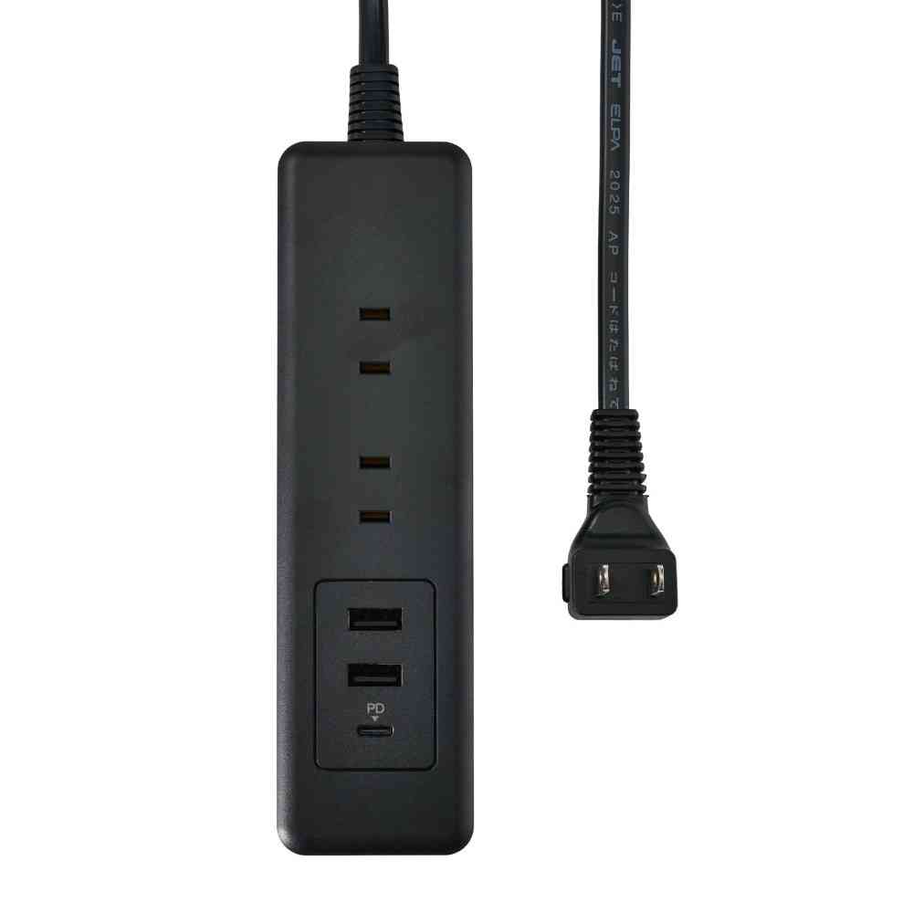 エルパ ELPA コード付6個口USBタップ WL-6322SUC(BK)