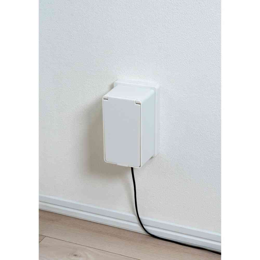 エルパ ELPA 拡張コンセントカバー2連 AN-C02B(W)