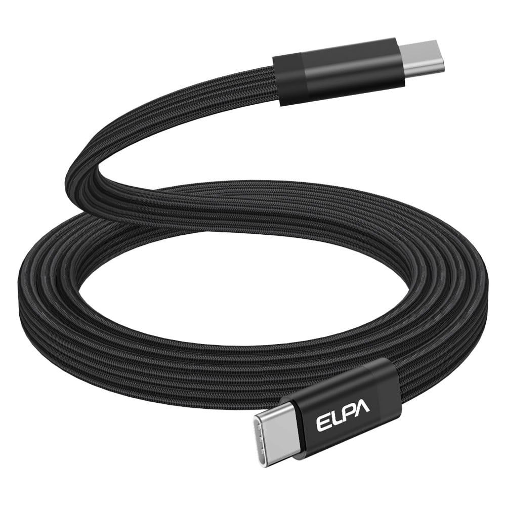 エルパ ELPA マグネットUSBケーブル フラット CtoC MCA-FCC1060
