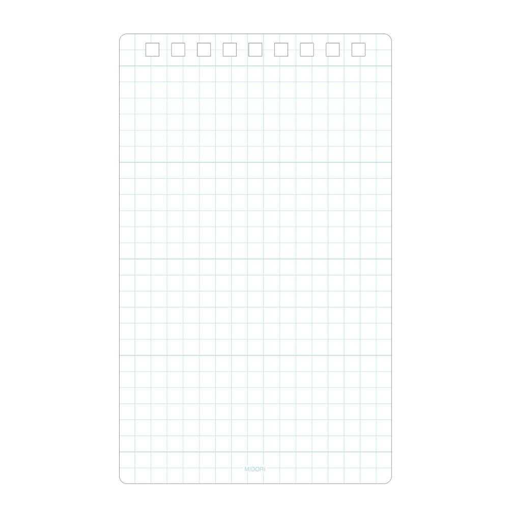 ミドリ ダイヤメモ<L>方眼罫 青 1冊
