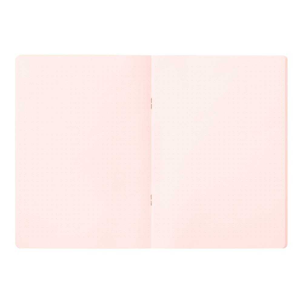 ミドリ ノート<A5> カラー ドット方眼 ピンク 1冊 ピンク