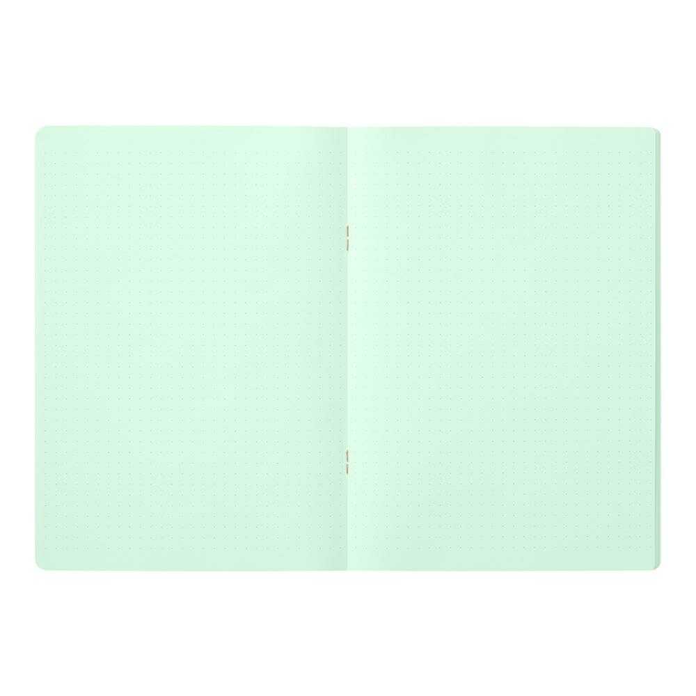 ミドリ ノート<A5> カラー ドット方眼 緑 1冊 緑