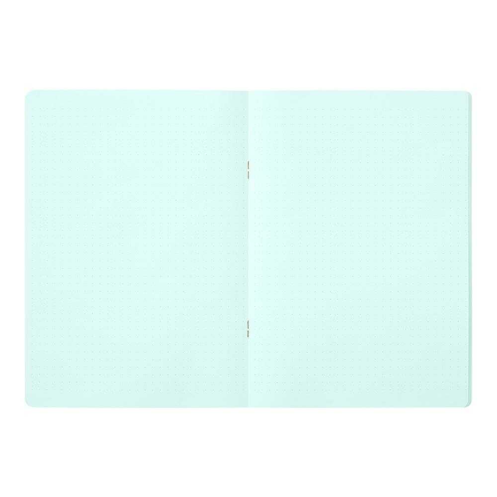 ミドリ ノート<A5> カラー ドット方眼 青 1冊 青