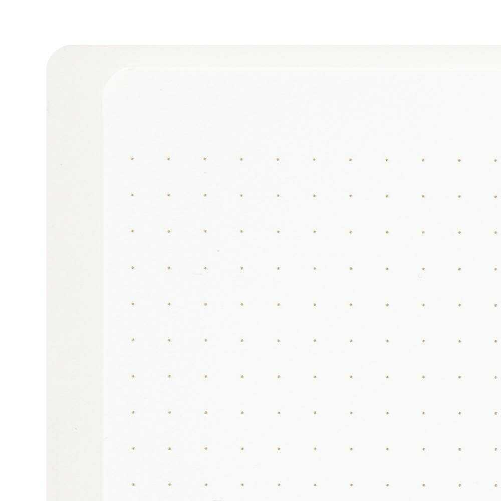 ミドリ リングノート<A5> カラー ドット方眼 白 1冊 白