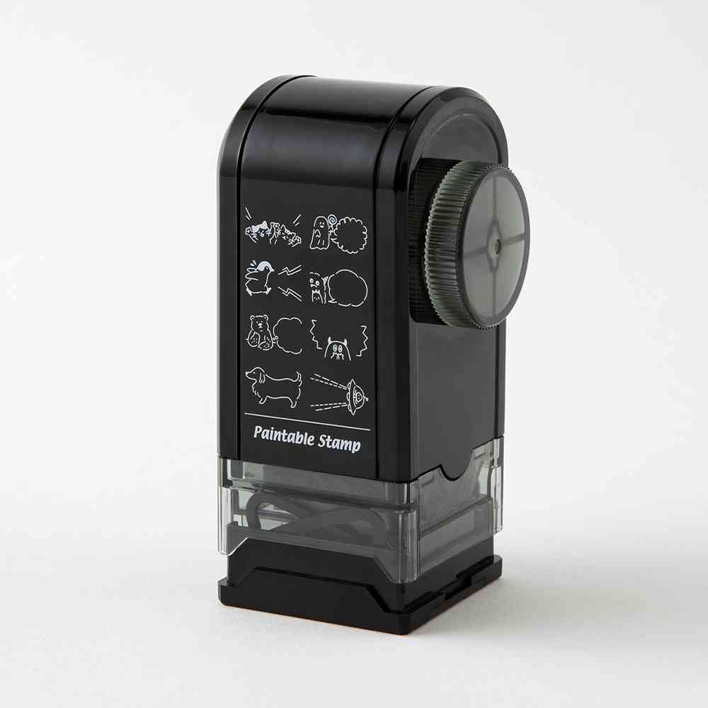 ミドリ スタンプ 回転印 ダイヤル ふきだし柄 1個