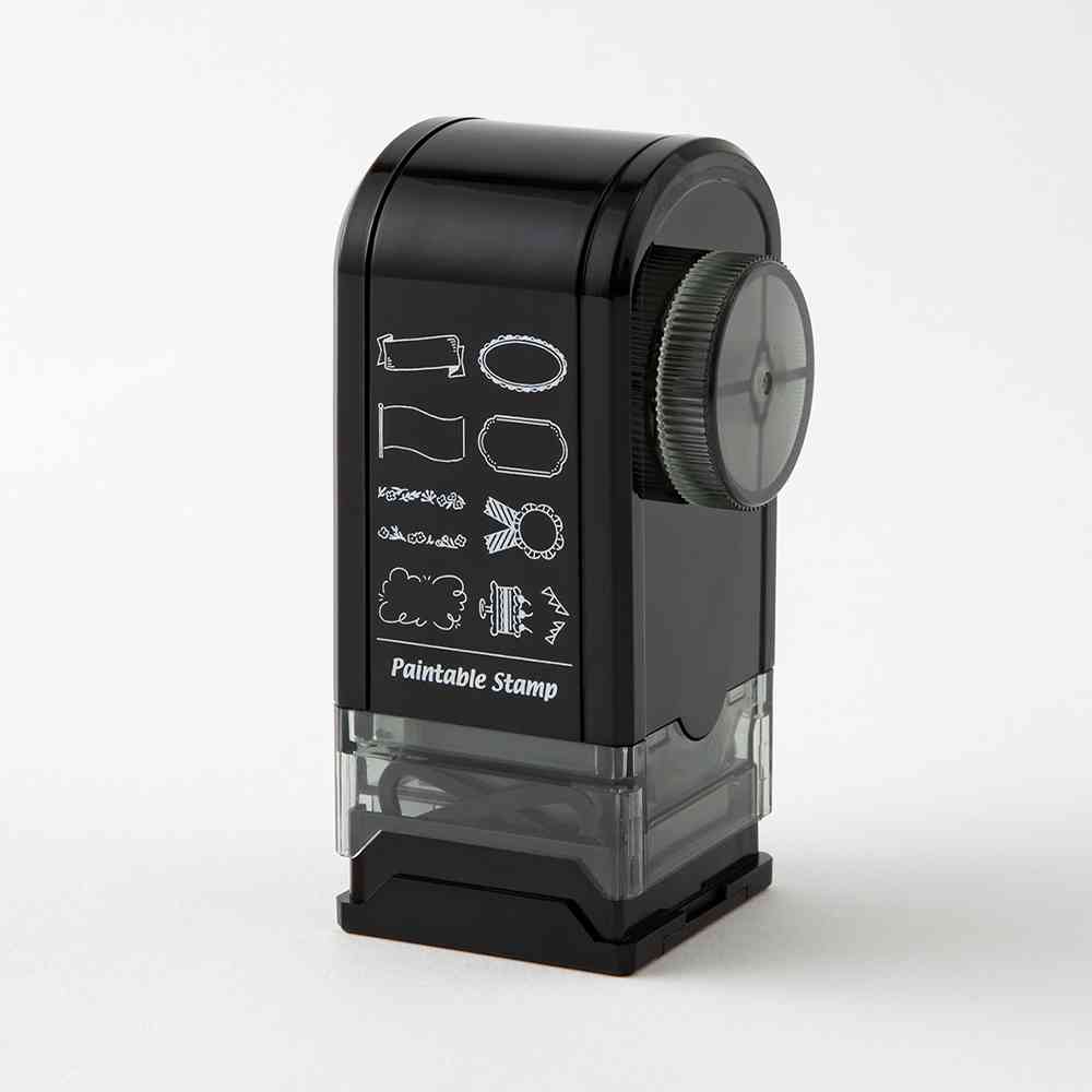 ミドリ スタンプ 回転印 ダイヤル 飾り柄 1個