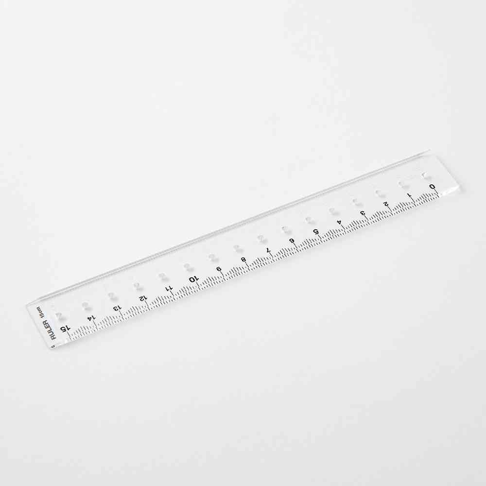 ミドリ 定規<15cm> 透明A 1個