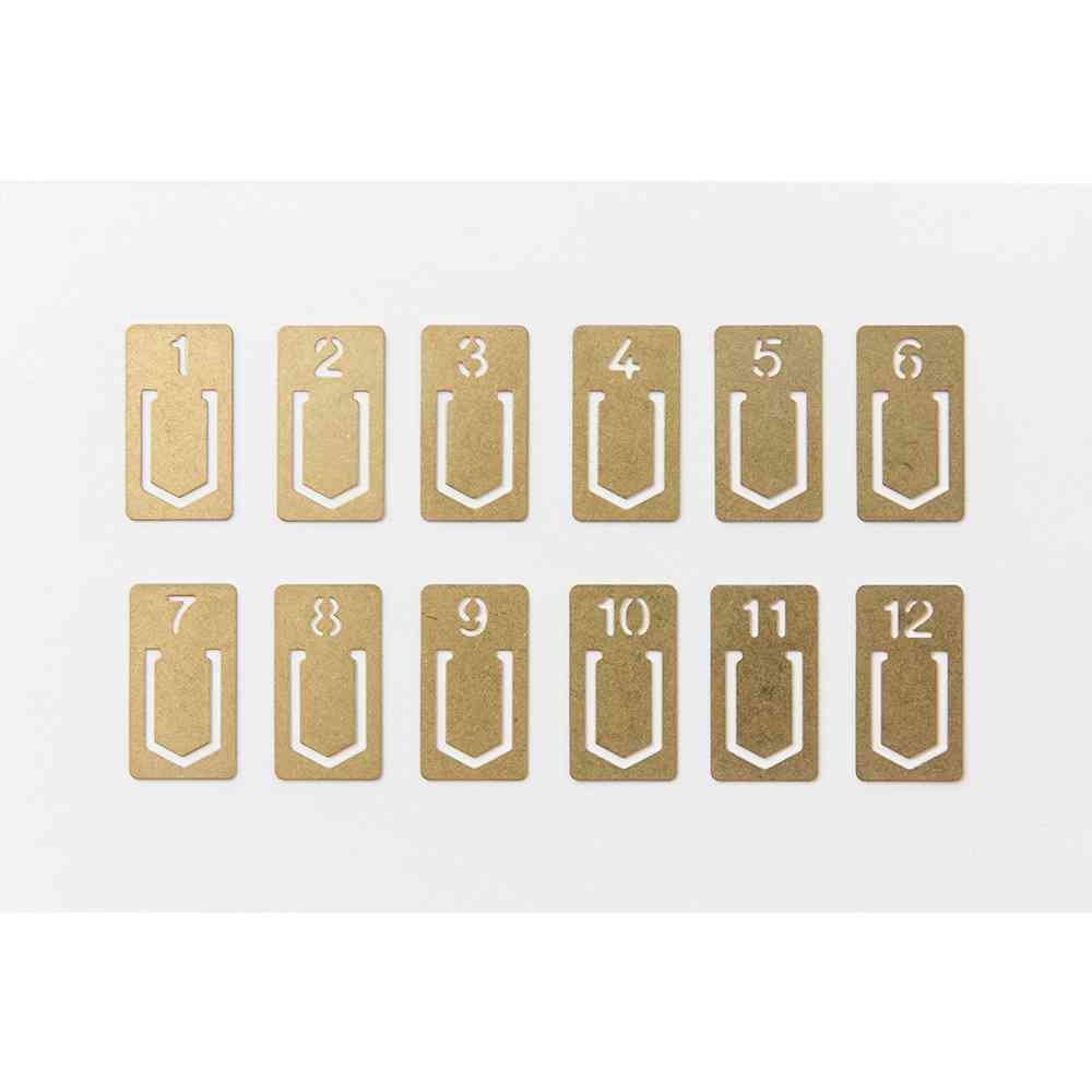 ミドリ TRC ブラス クリップ ナンバー 12個入