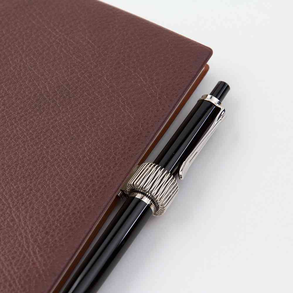 ミドリ ミニクリップペンホルダー シルバー 1個