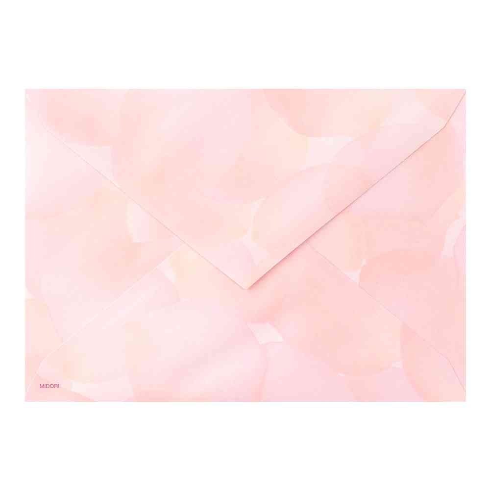 ミドリ レターセット134 花色ノキモチ 便箋/16枚入、封筒/8枚入、シール/1枚入