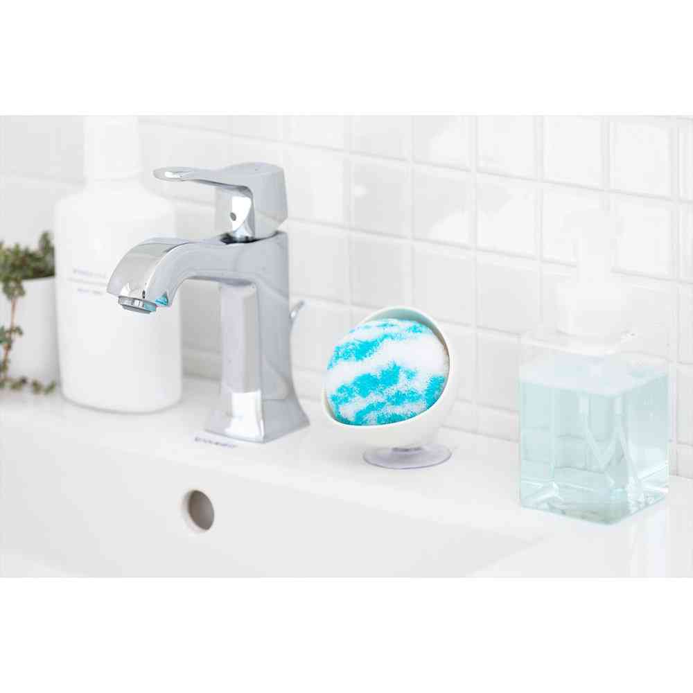 山崎産業 バスボンくん抗菌洗面台スッキリポンポンケースブルー ブルー