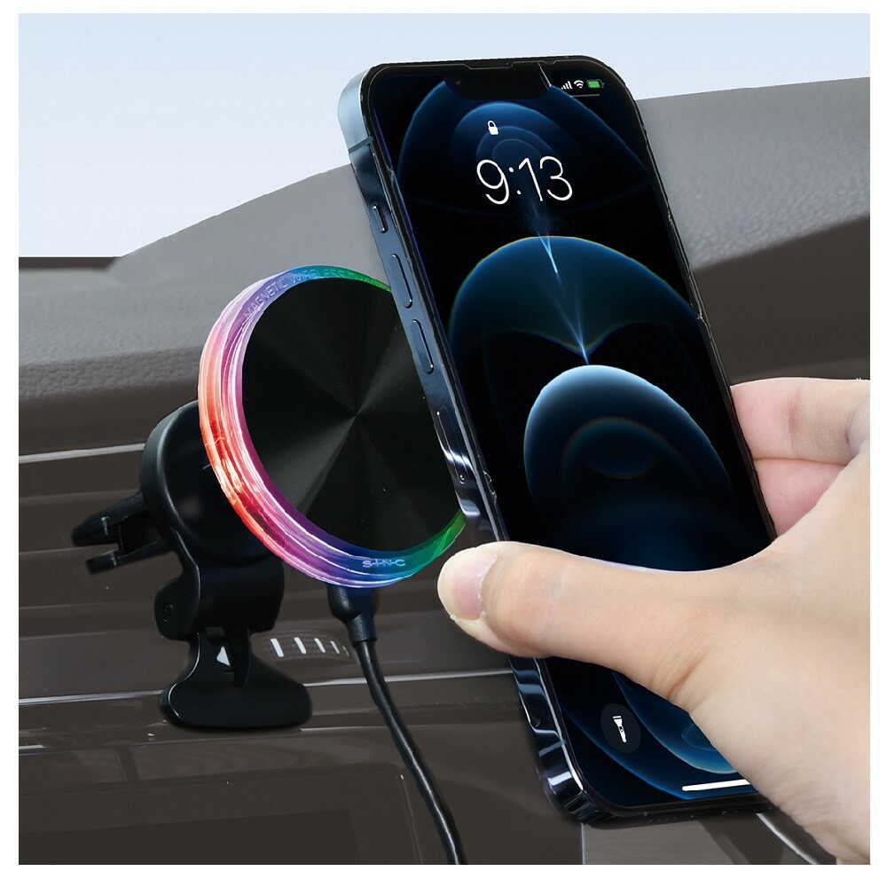 セイワ レインボーイルミマグネットワイヤレスホルダーA/C D636