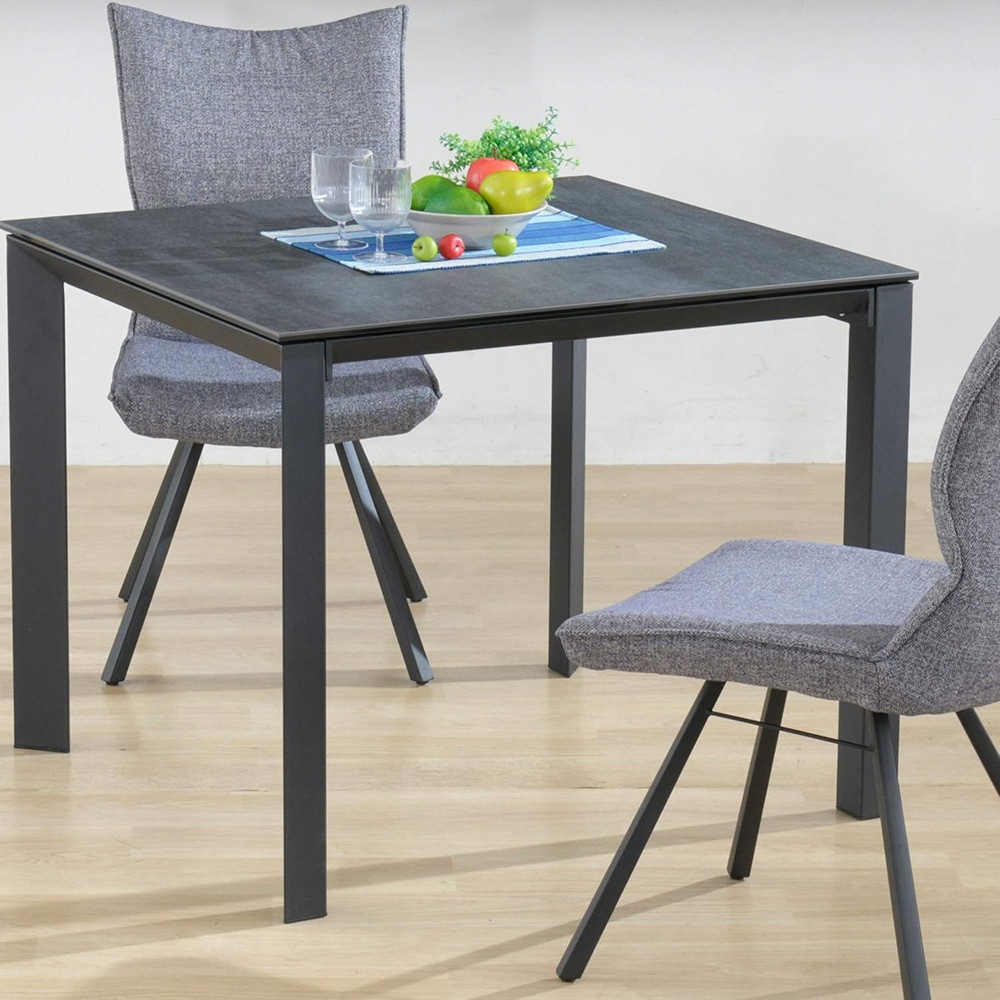 ダイニングチェア Poare ダークグレー 2脚 【直送品】 返品・キャンセル・他商品と同時購入は不可