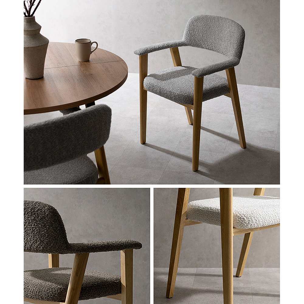 ダイニングチェア レヴォ 1脚 CH-C5979-1 グレー メーカー直送 ▼返品・キャンセル不可【他商品との同時購入不可】